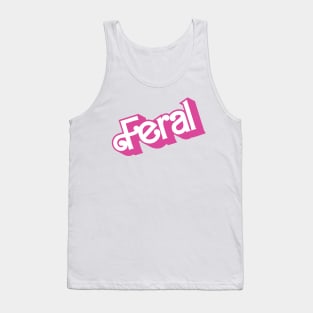 Barbie style Feral meme print Tank Top